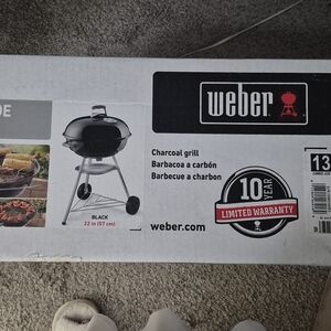 Black Charcoal Grill with Warranty